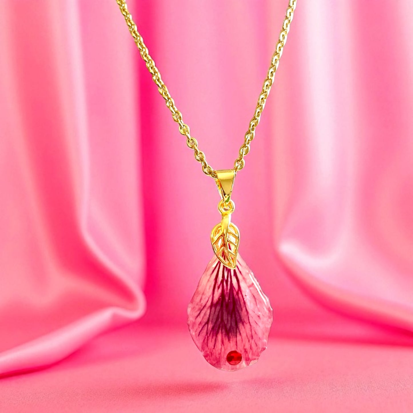 Collier Pétales de Pélargonium Fantasia