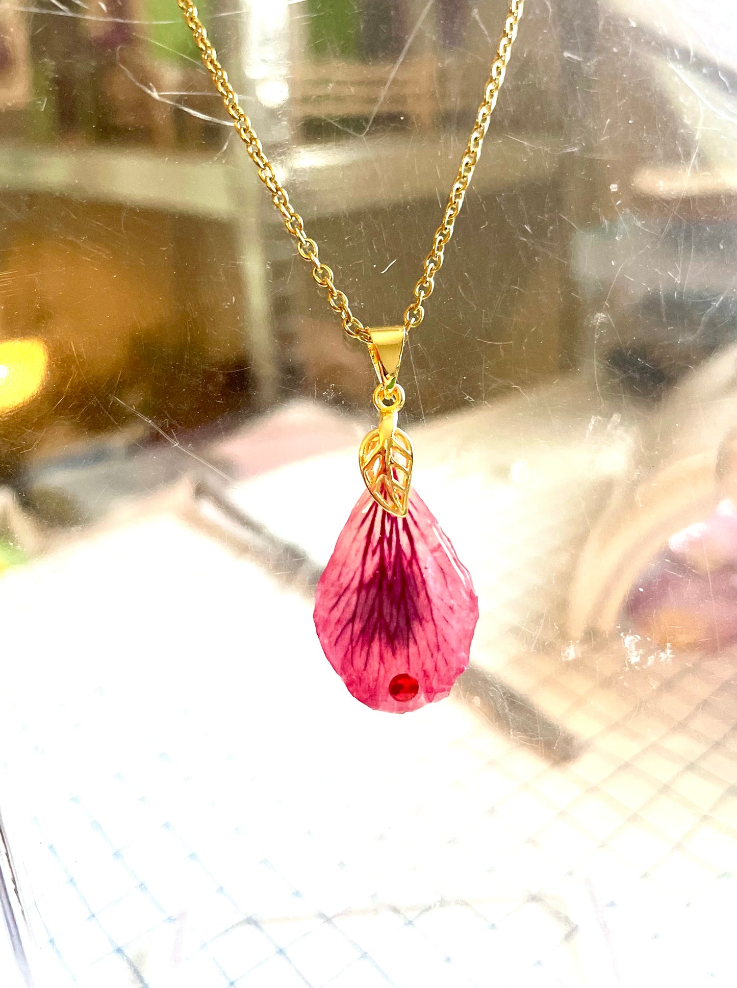Collier Pétales de Pélargonium Fantasia