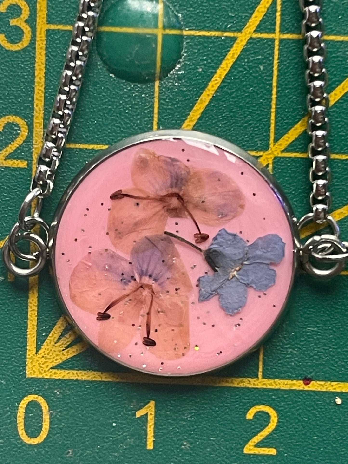 Bracelet argenté Myosotis & Véroniques de Perse