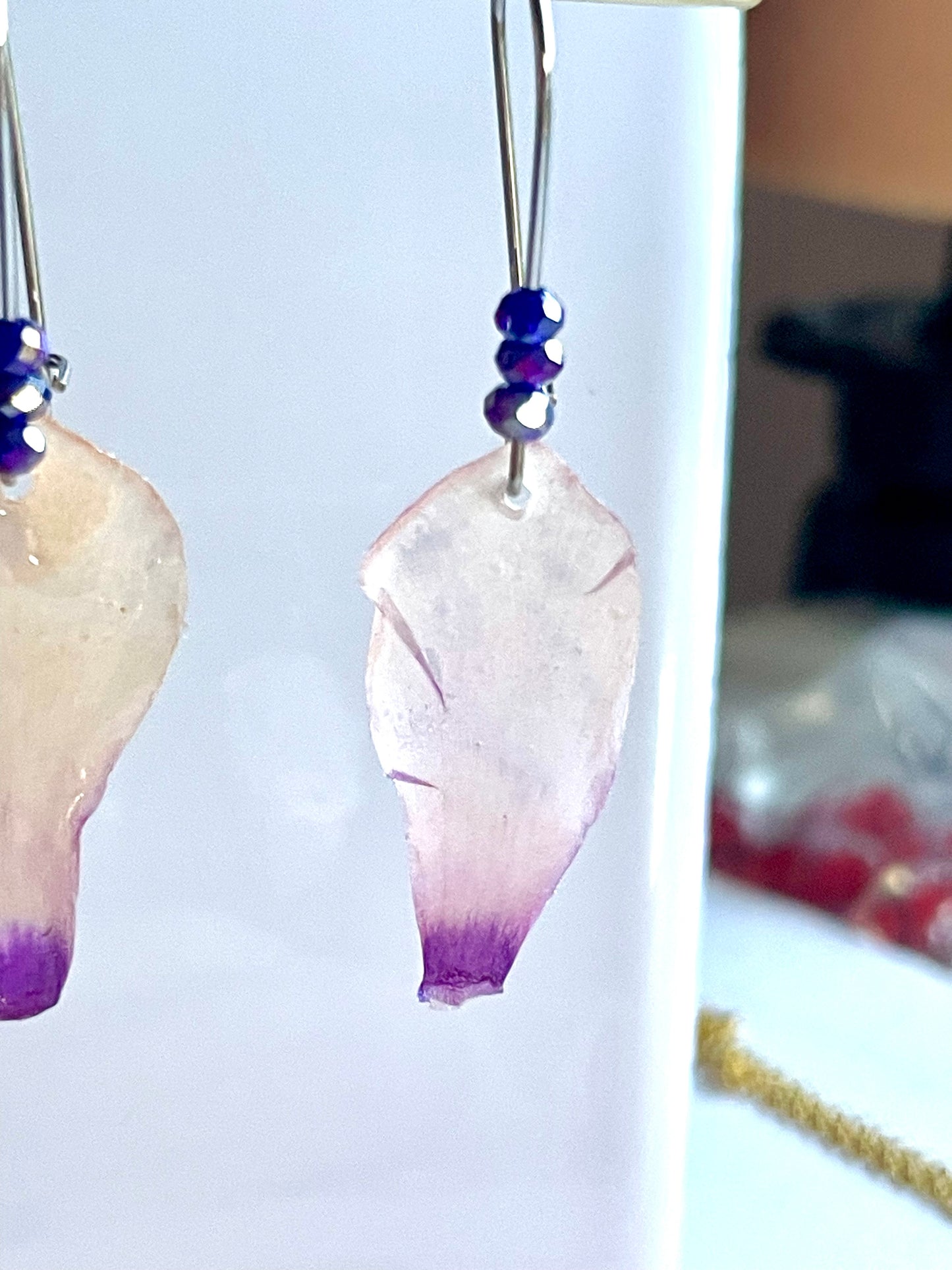 Boucles d’oreilles Pétales de Cyclamen