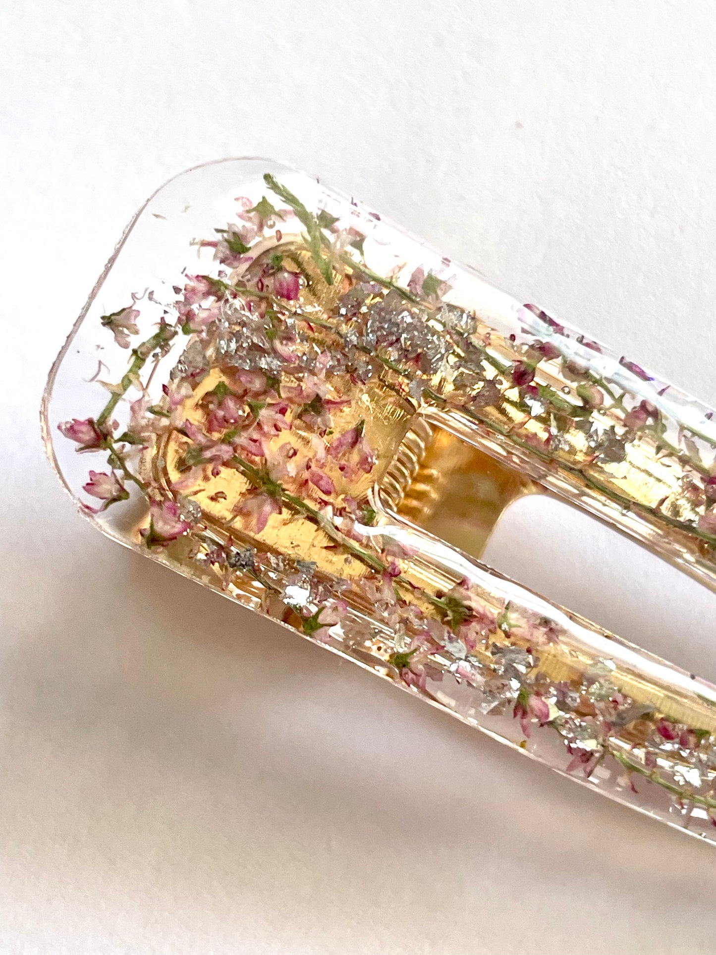 Barrette fleurs de Tamaris