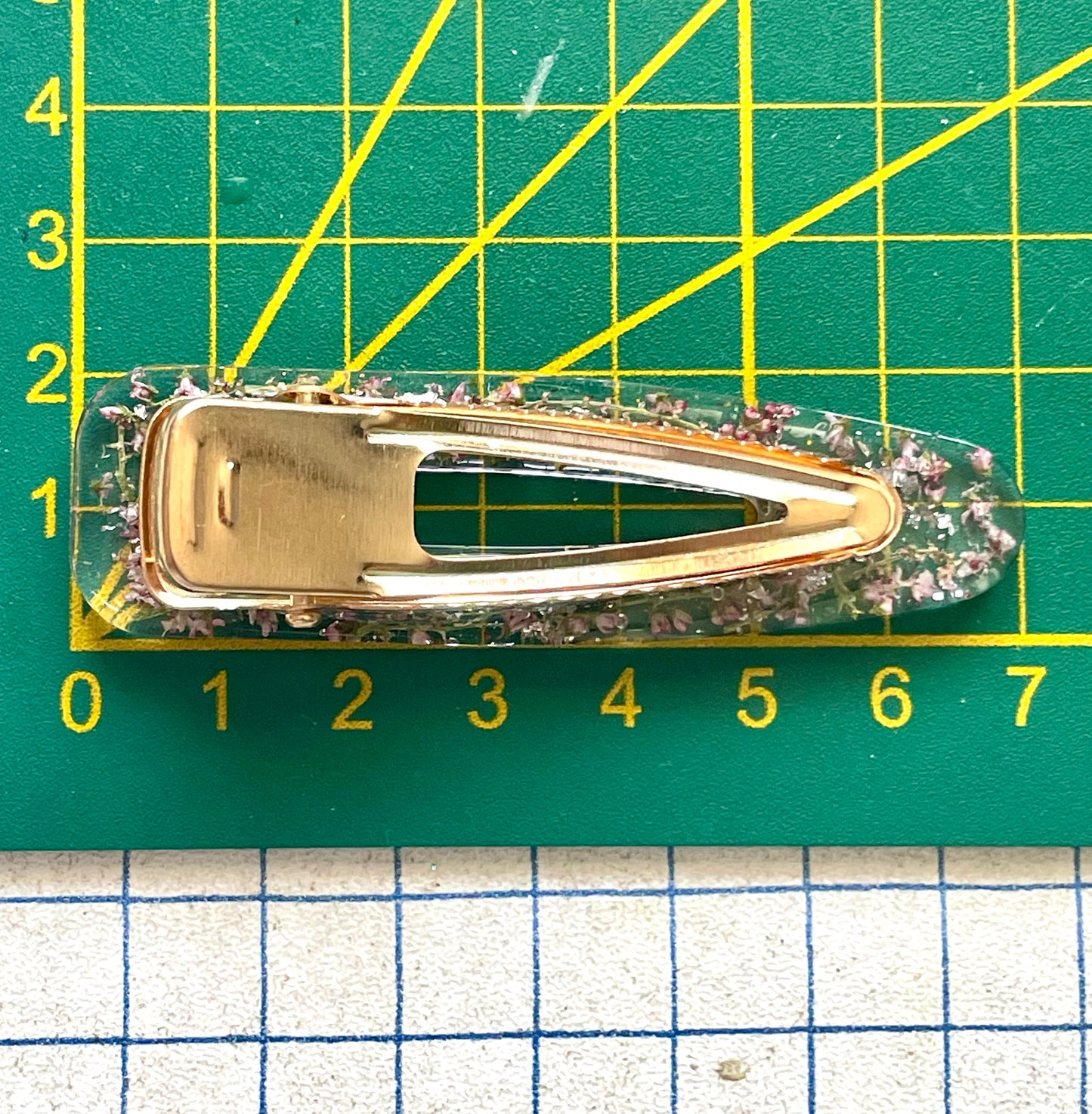 Barrette fleurs de Tamaris