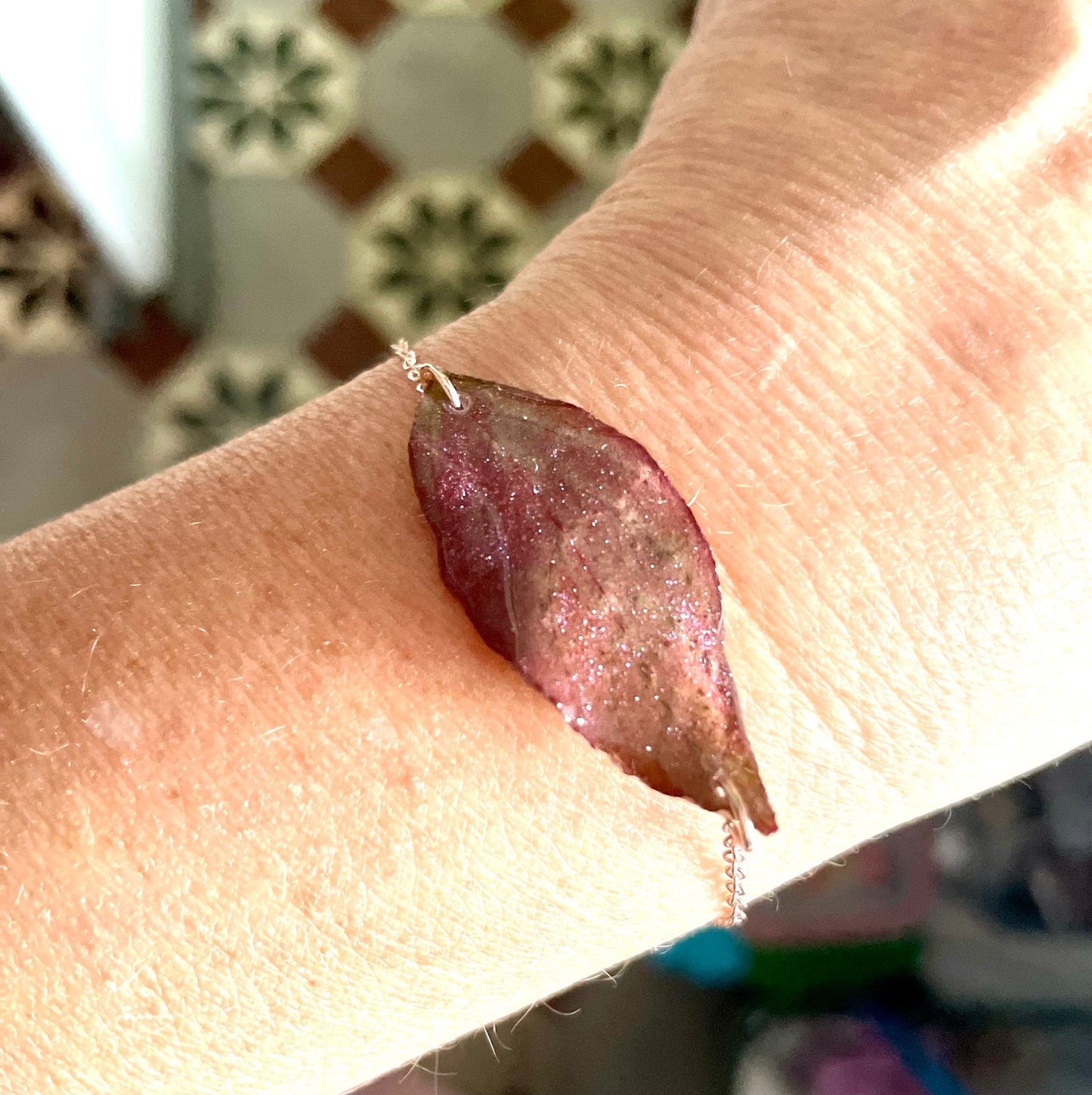 Bracelet feuille Amaranthe