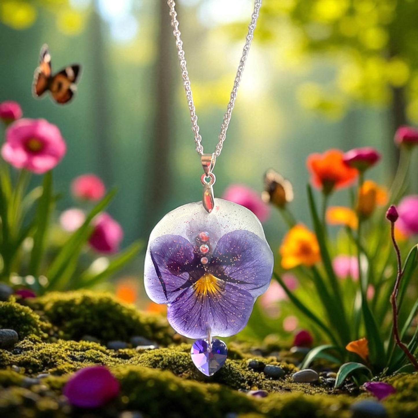 Collier grande Pensée Fantasia