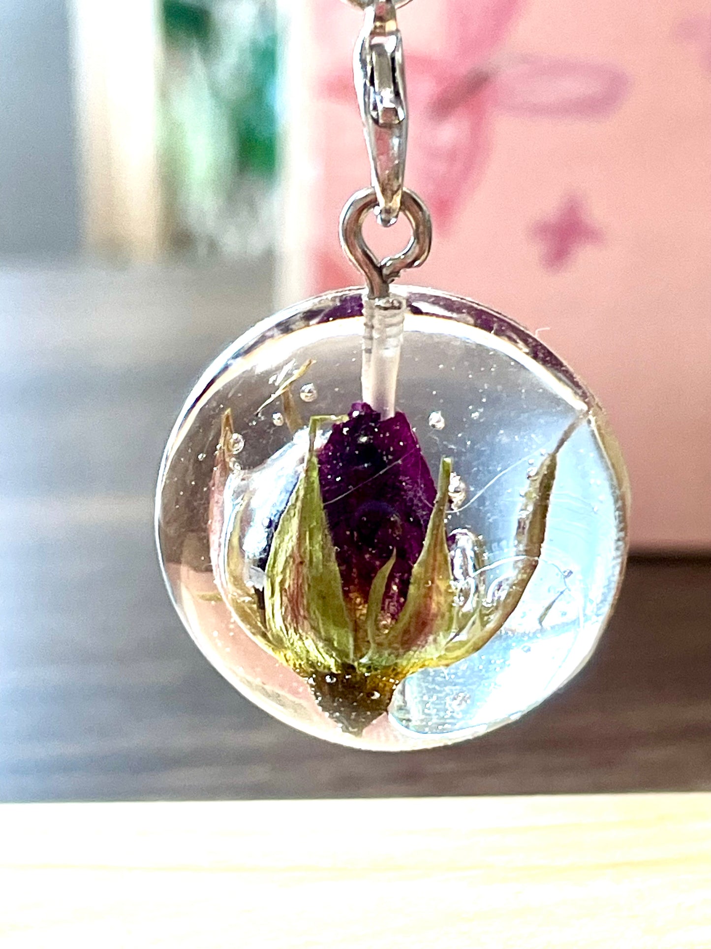 Porte-clés Bouton de Rose