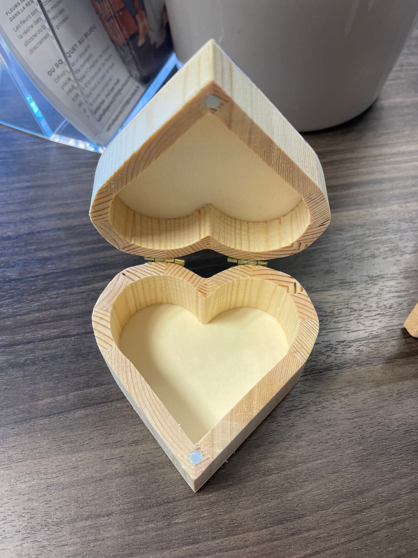 Boîte à bijoux cœur Hortensias