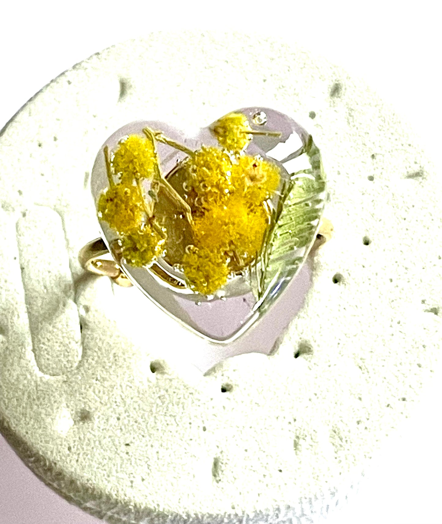 Bague coeur Mimosa