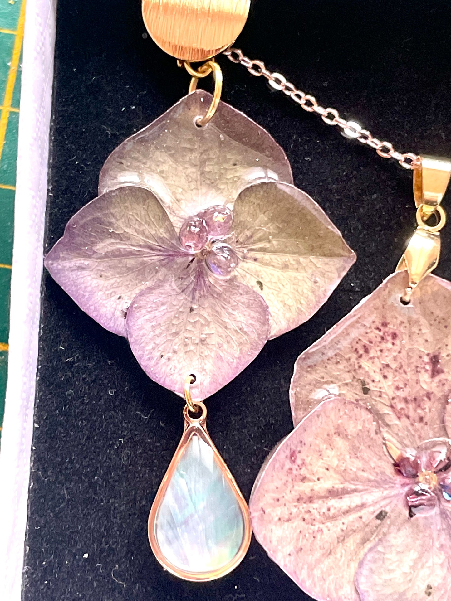 Parure de bijoux Hortensia moucheté