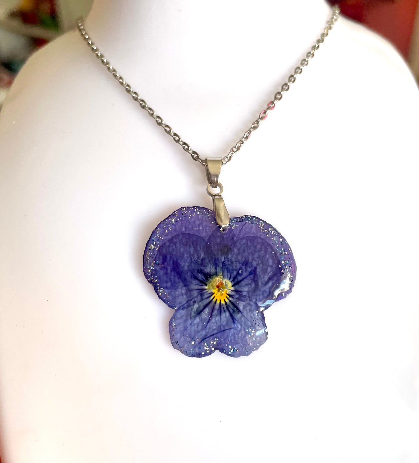 Collier Pensée bleutée