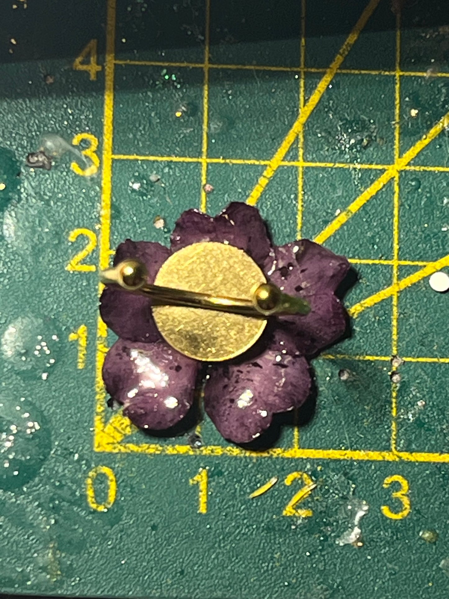 Bague fleur primevère violette