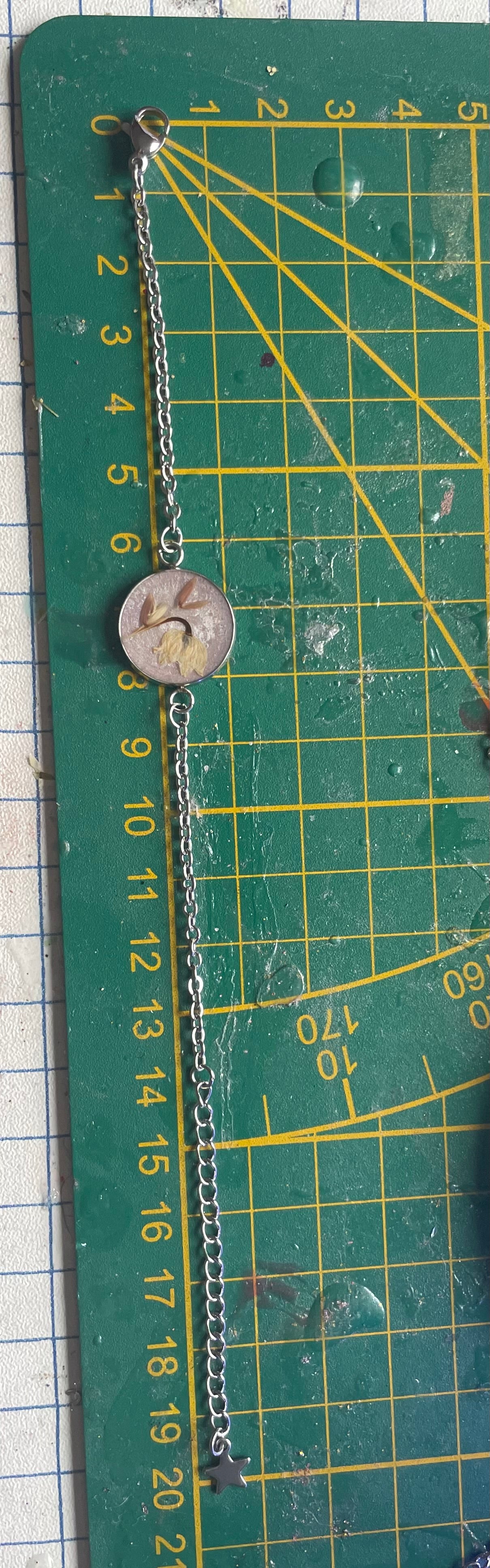 Bracelet argenté Campanule