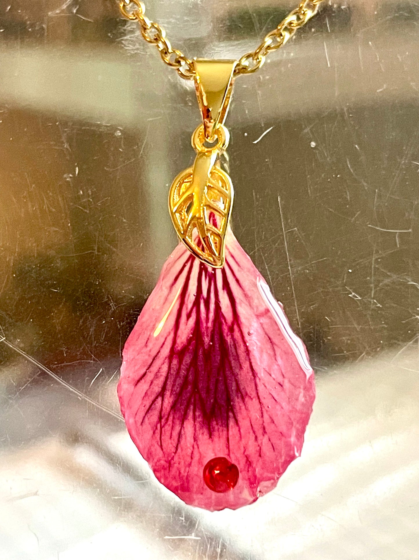 Collier Pétales de Pélargonium Fantasia