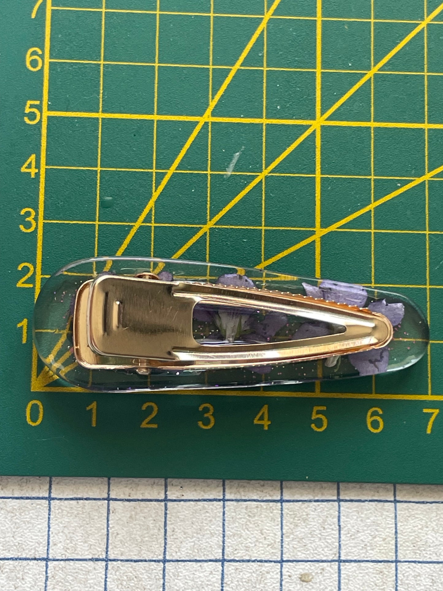 Barrette Violettes moyenne