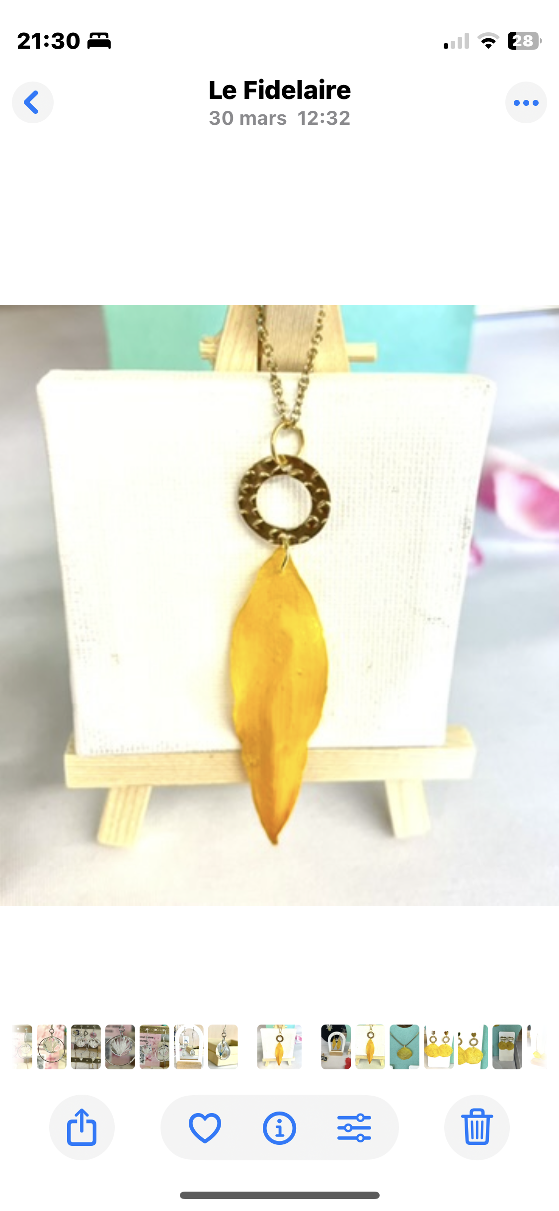 Collier Pétale Tournesol