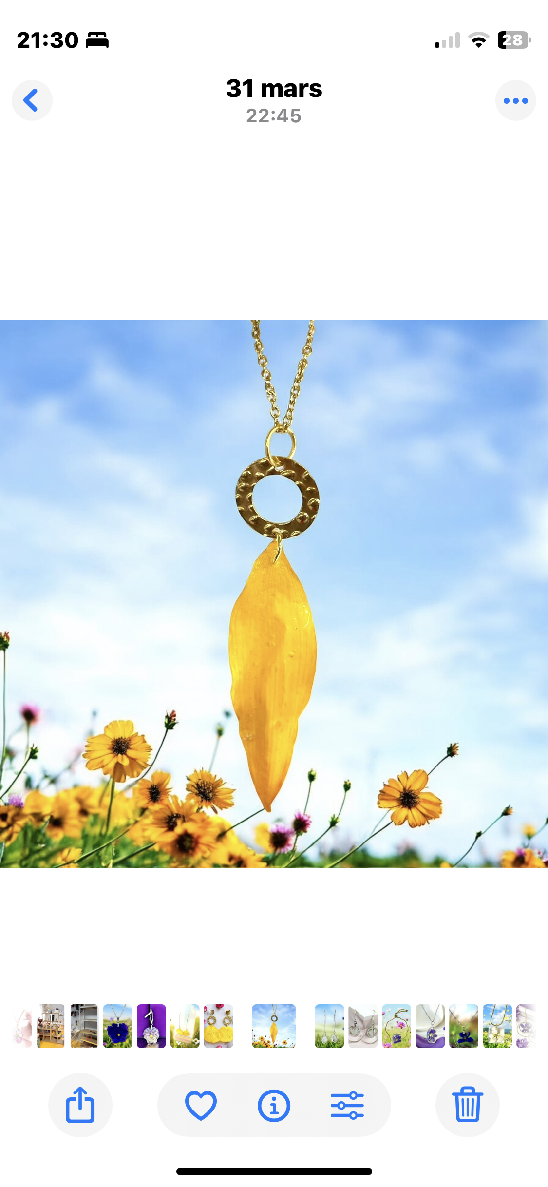 Collier Pétale Tournesol