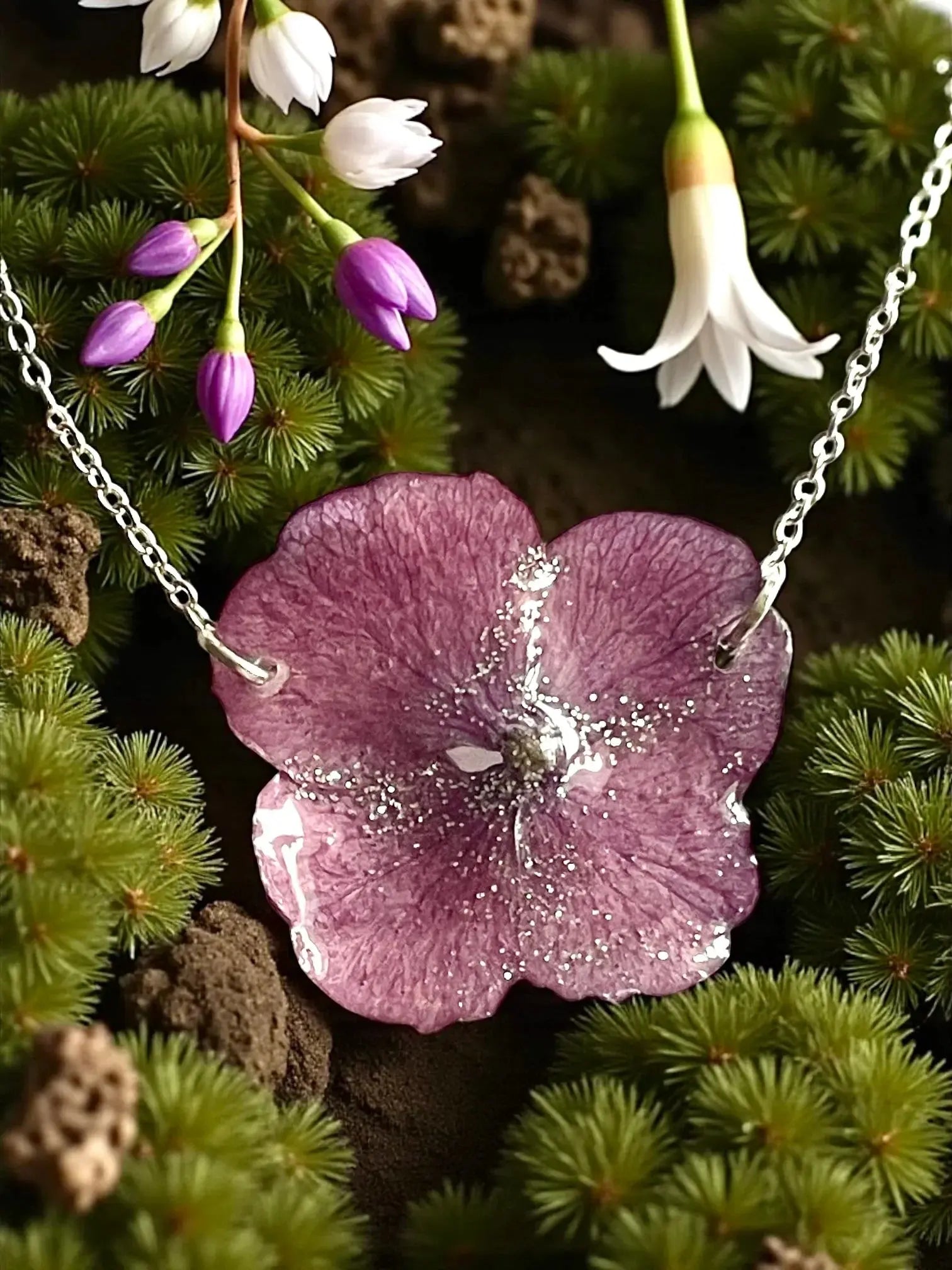 Collection-Bijoux-fleurs-hortensia Aux fleurs de Chloé