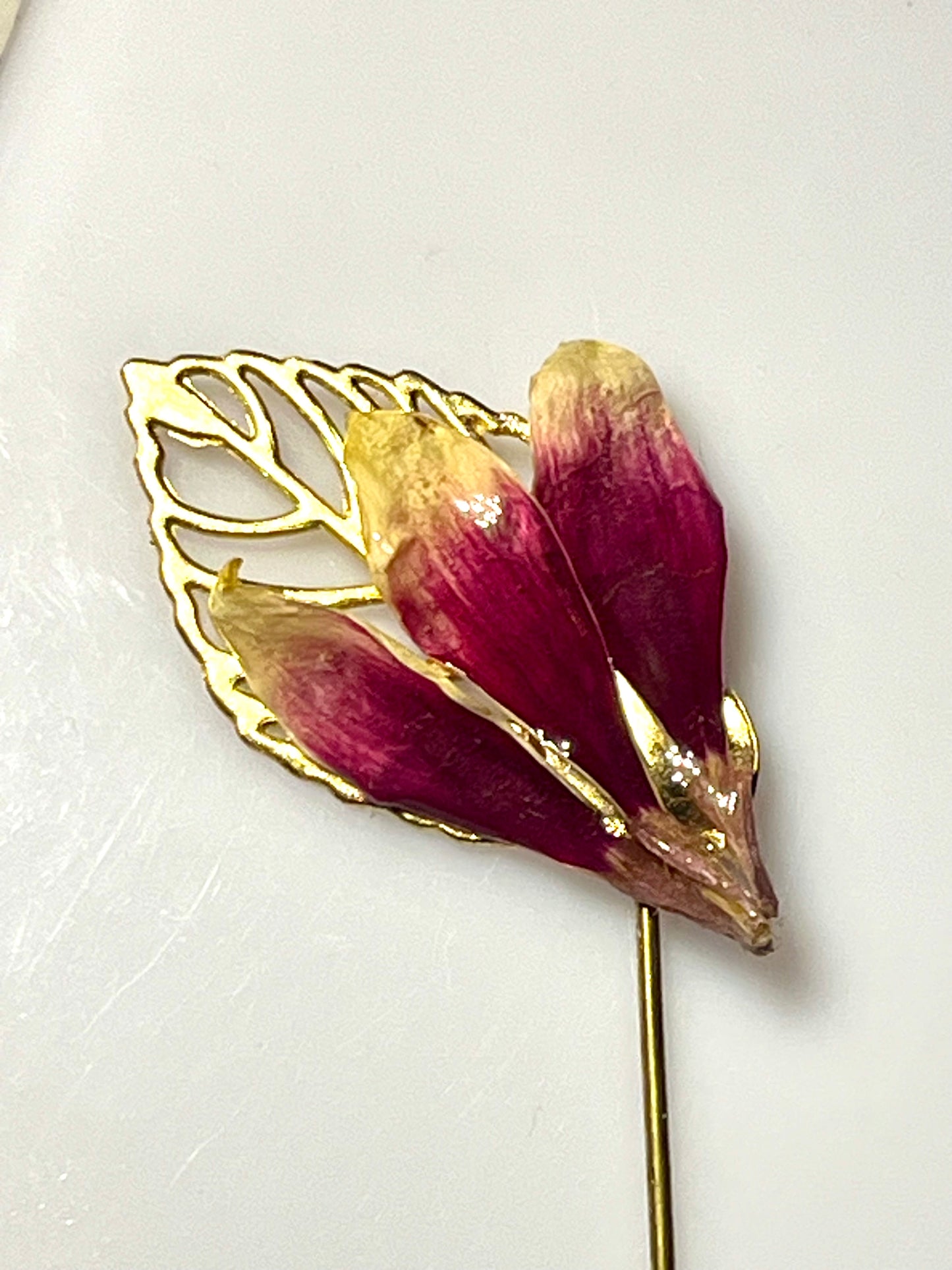 Épingle broche pétales Gerbera