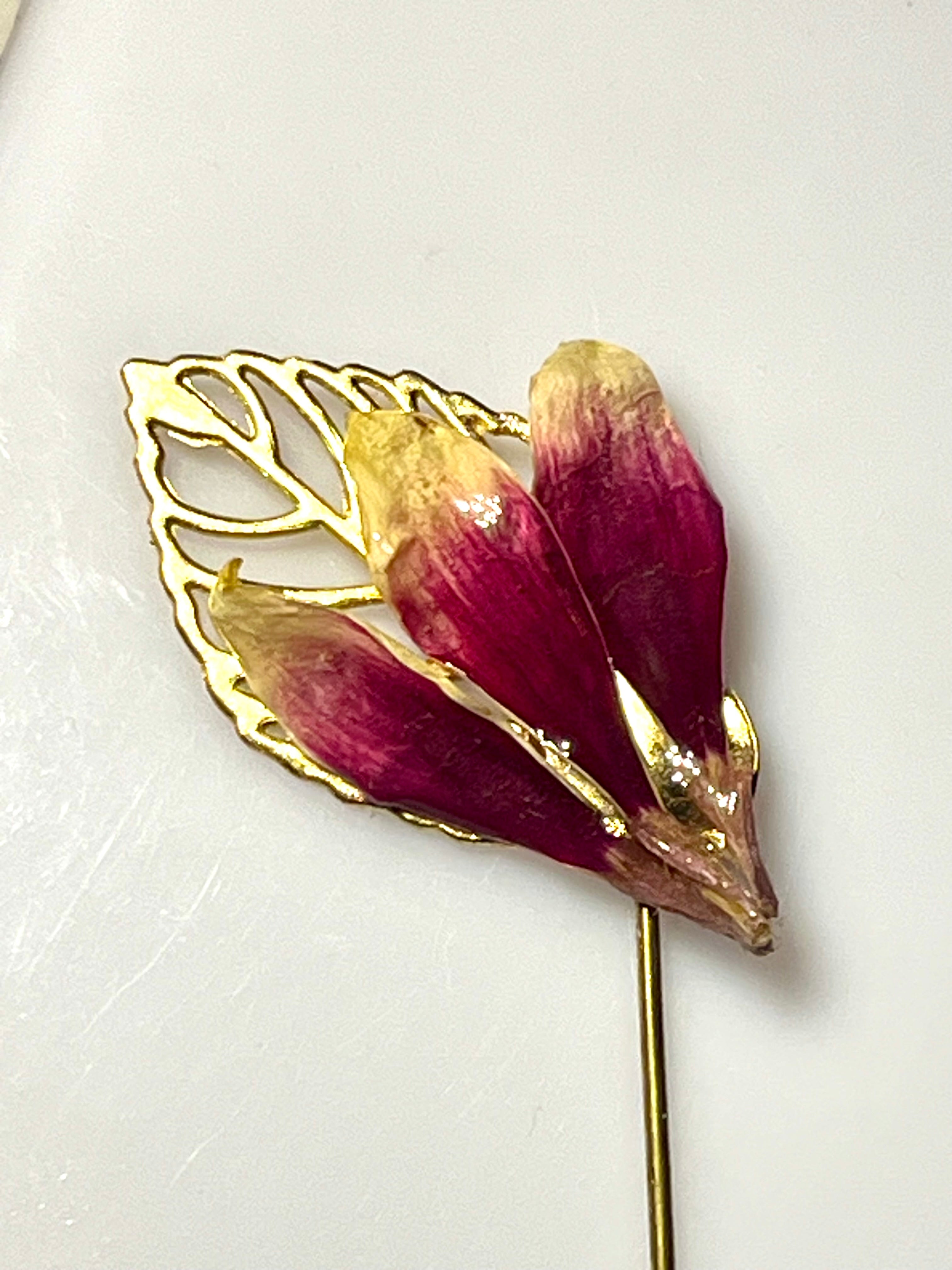 Épingle broche pétales Gerbera