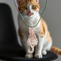 Collier Chat fleurs de Tamaris - Aux fleurs de Chloé Collier Chat fleurs de Tamaris Collier Collier