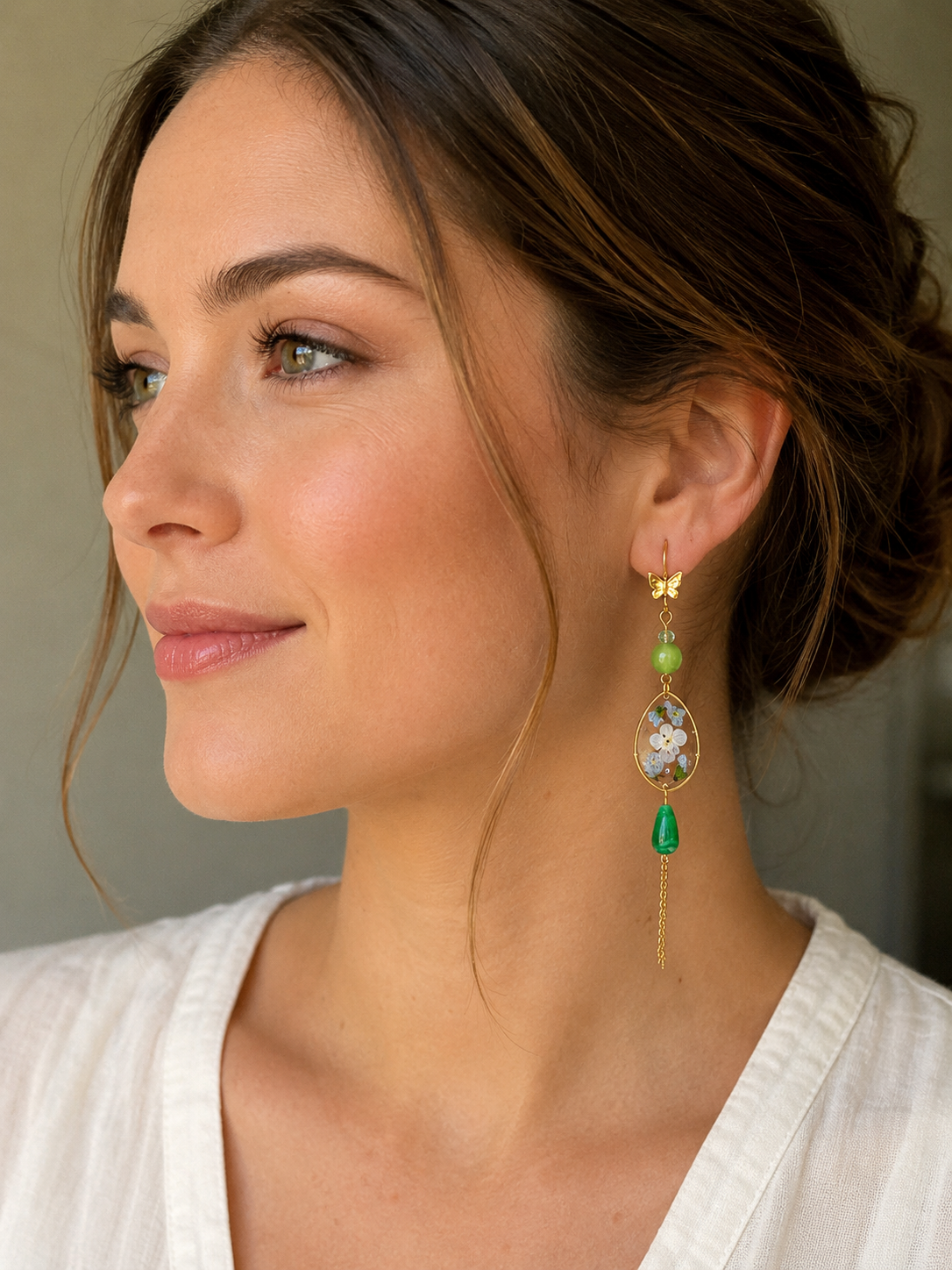 Boucles d’oreilles « Papillon des Fleurs »