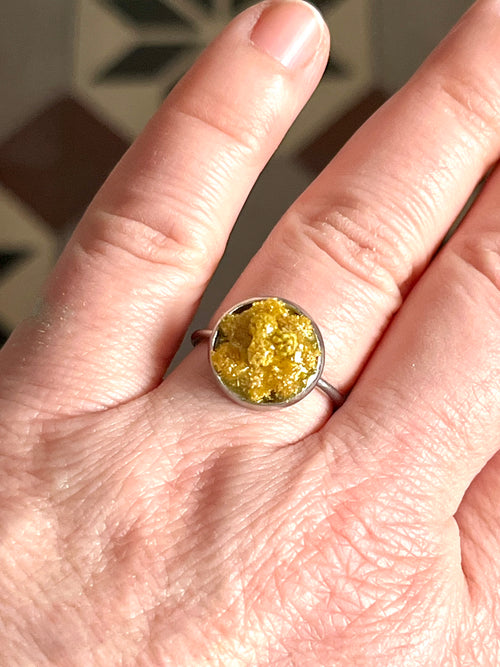 Mimosa flower ring