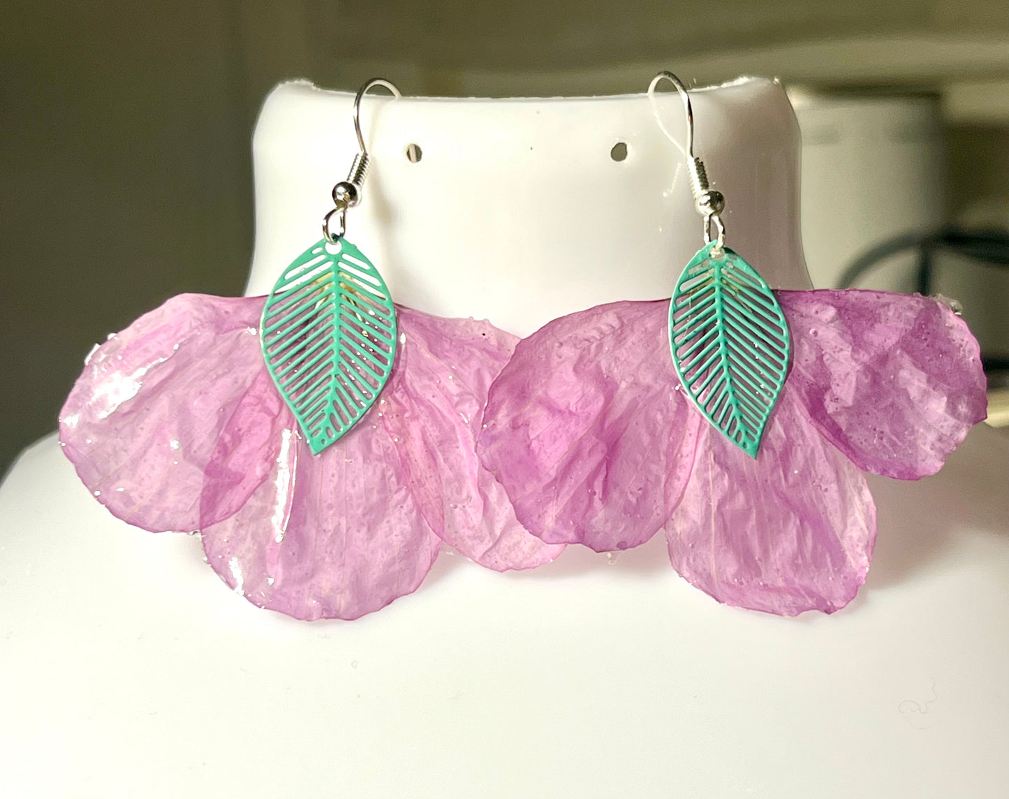 Boucles d’oreilles pétales de cosmos