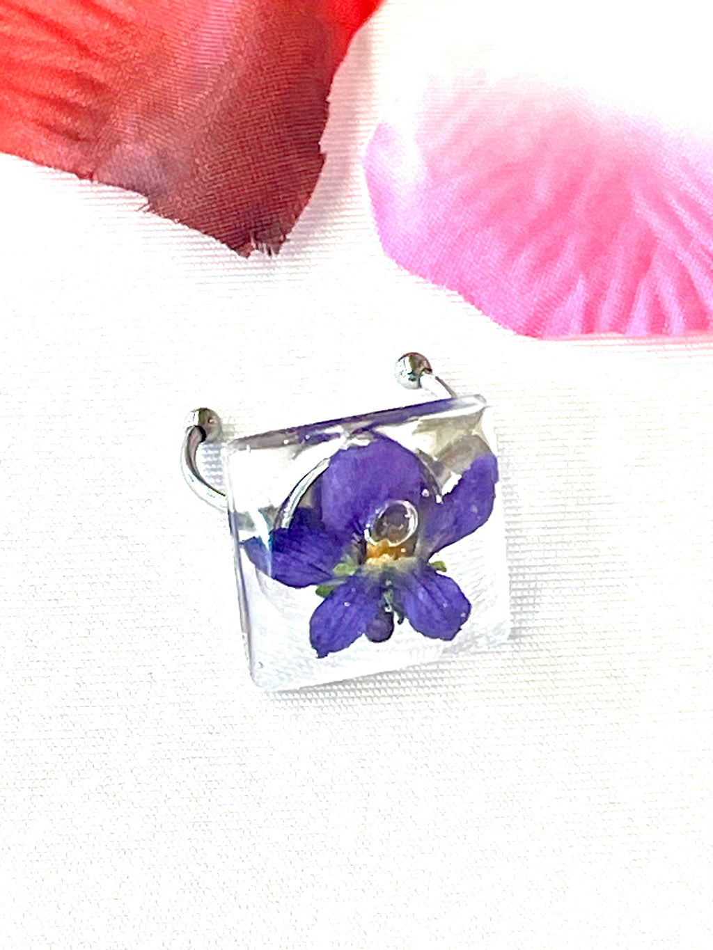 Bague fleur de Violette - Aux fleurs de Chloé Bague fleur de Violette Bague Bague