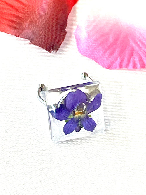Bague fleur de Violette - Aux fleurs de Chloé Bague fleur de Violette Bague Bague