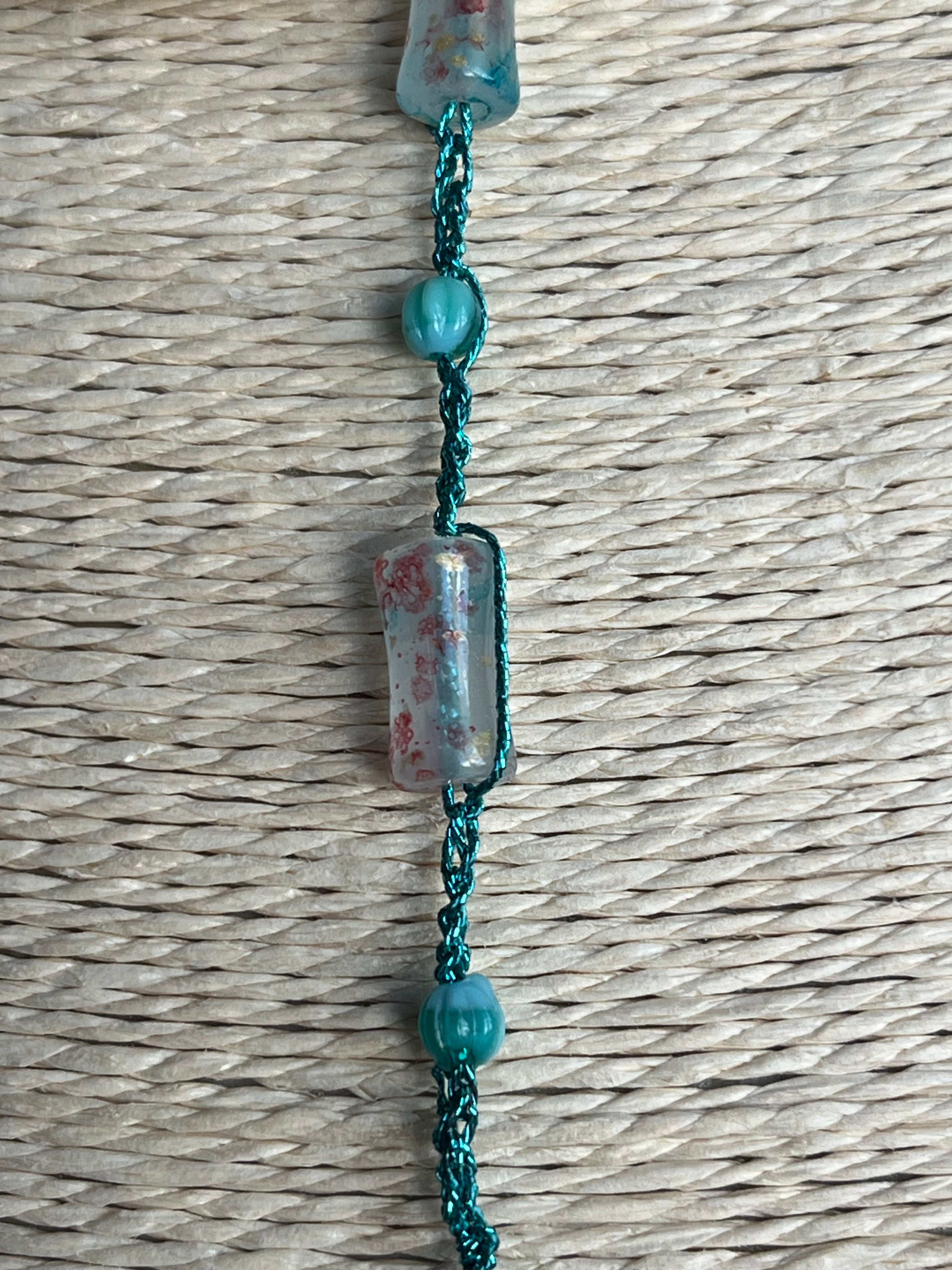 Collier sautoir Marguerite naturelle – Fleur véritable en résine