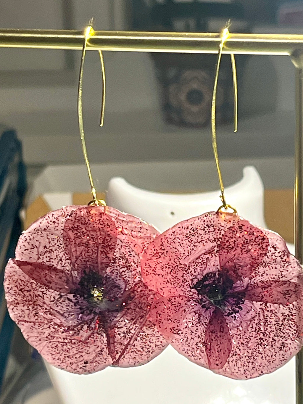 Boucles d’oreilles Éclat de Coquelicot