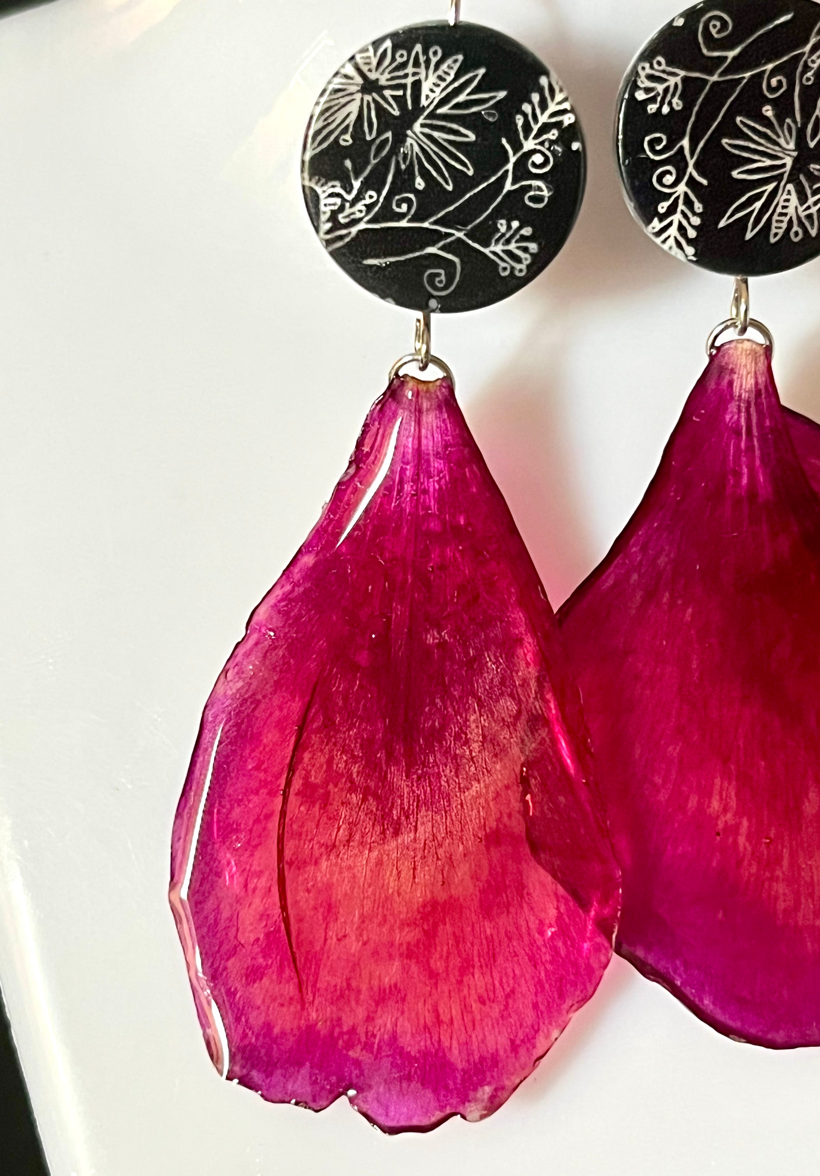 Boucles d’oreilles Éclat de Camélia