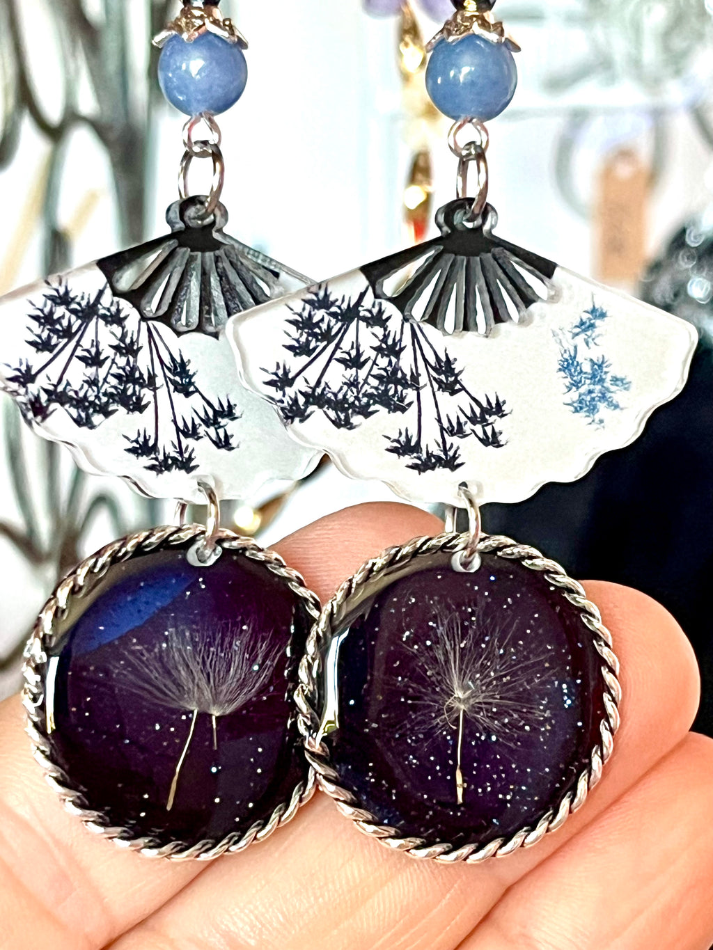 "Celestial Fan" Earrings
