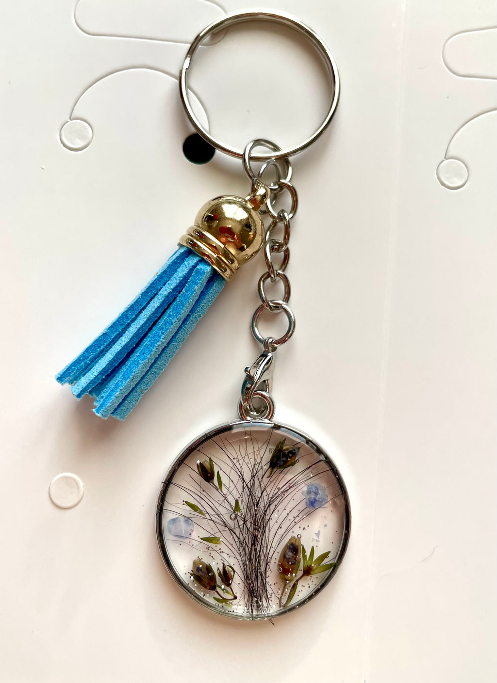 Porte clés médaillons souvenirs