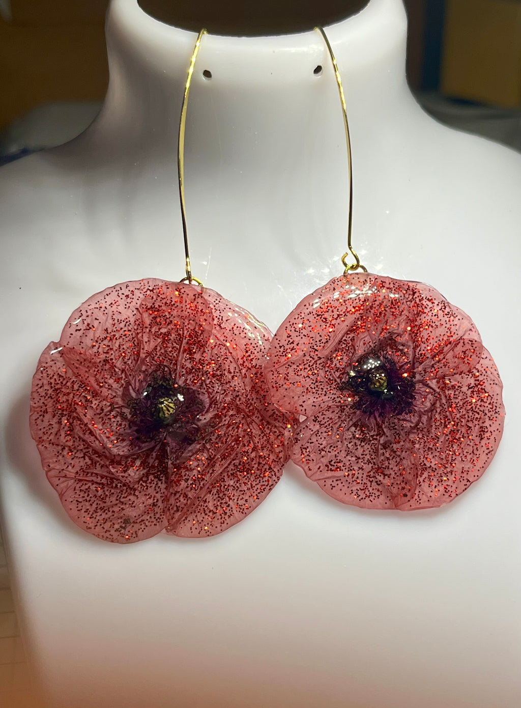 Boucles d’oreilles Éclat de Coquelicot