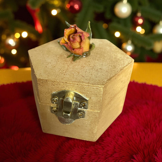 Boîte à bijoux Bouton de Rose