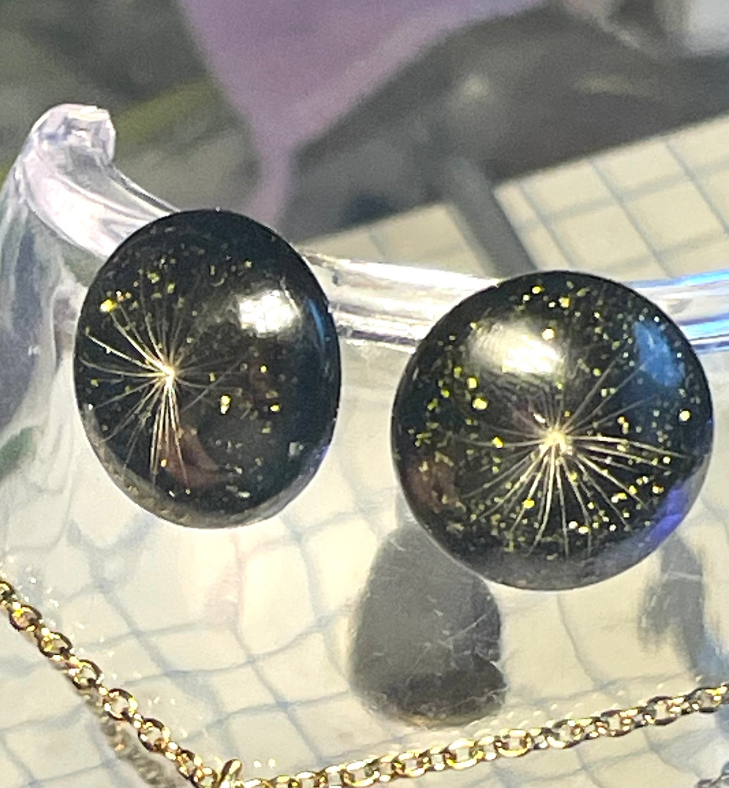 Parure de bijoux Pissenlit demie sphère