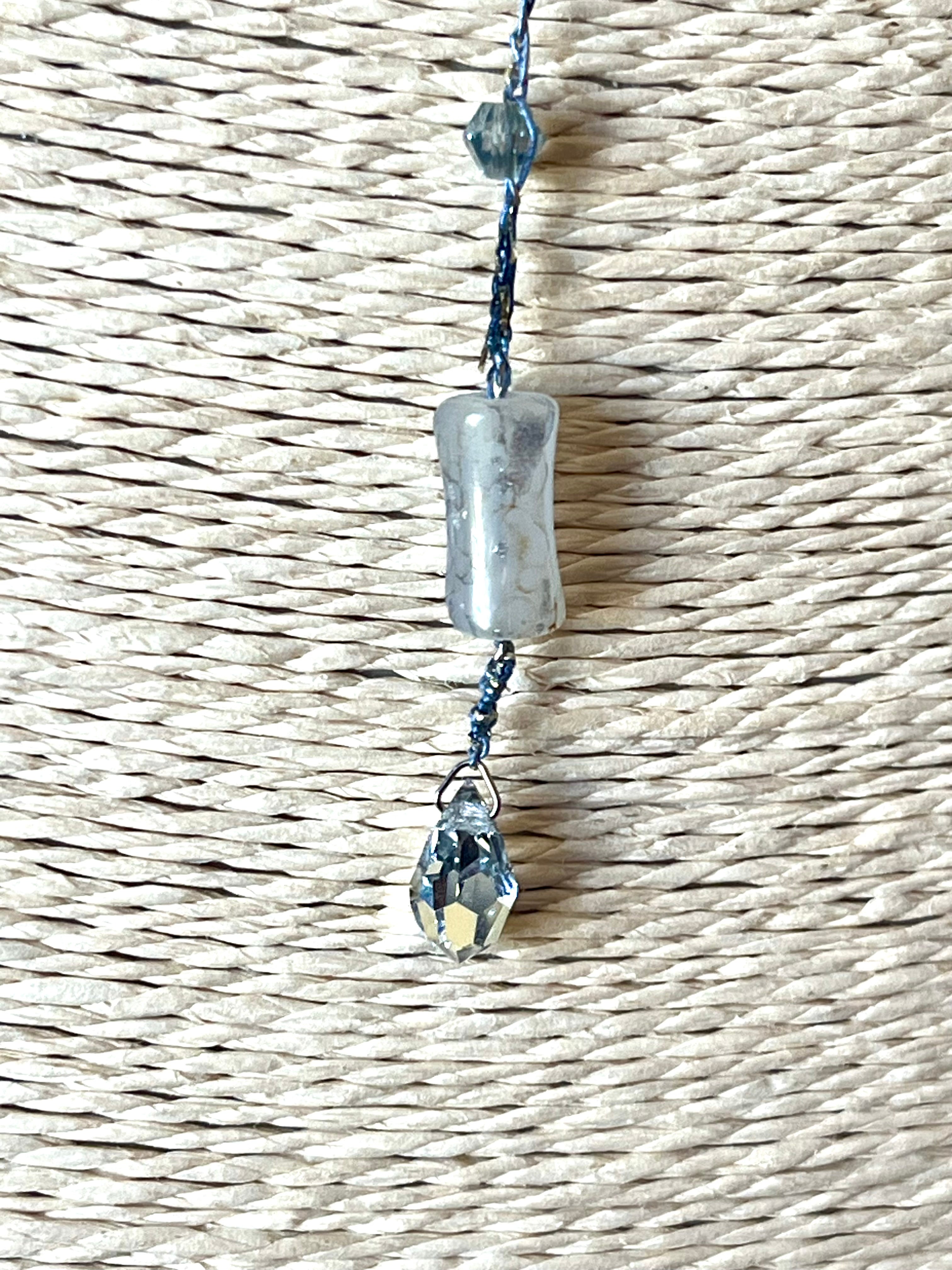 Blue Pansy Pendant Necklace – Pressed Natural Flower