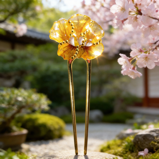 Épingle à cheveux fleur de Capucine - Aux fleurs de Chloé Épingle à cheveux fleur de Capucine Epingle à cheveux Epingle à cheveux