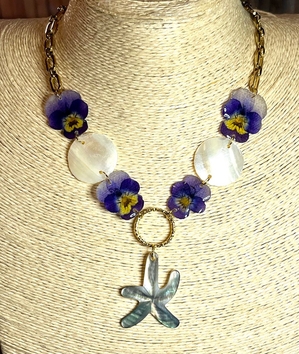 Collier Étoile Marine Florale