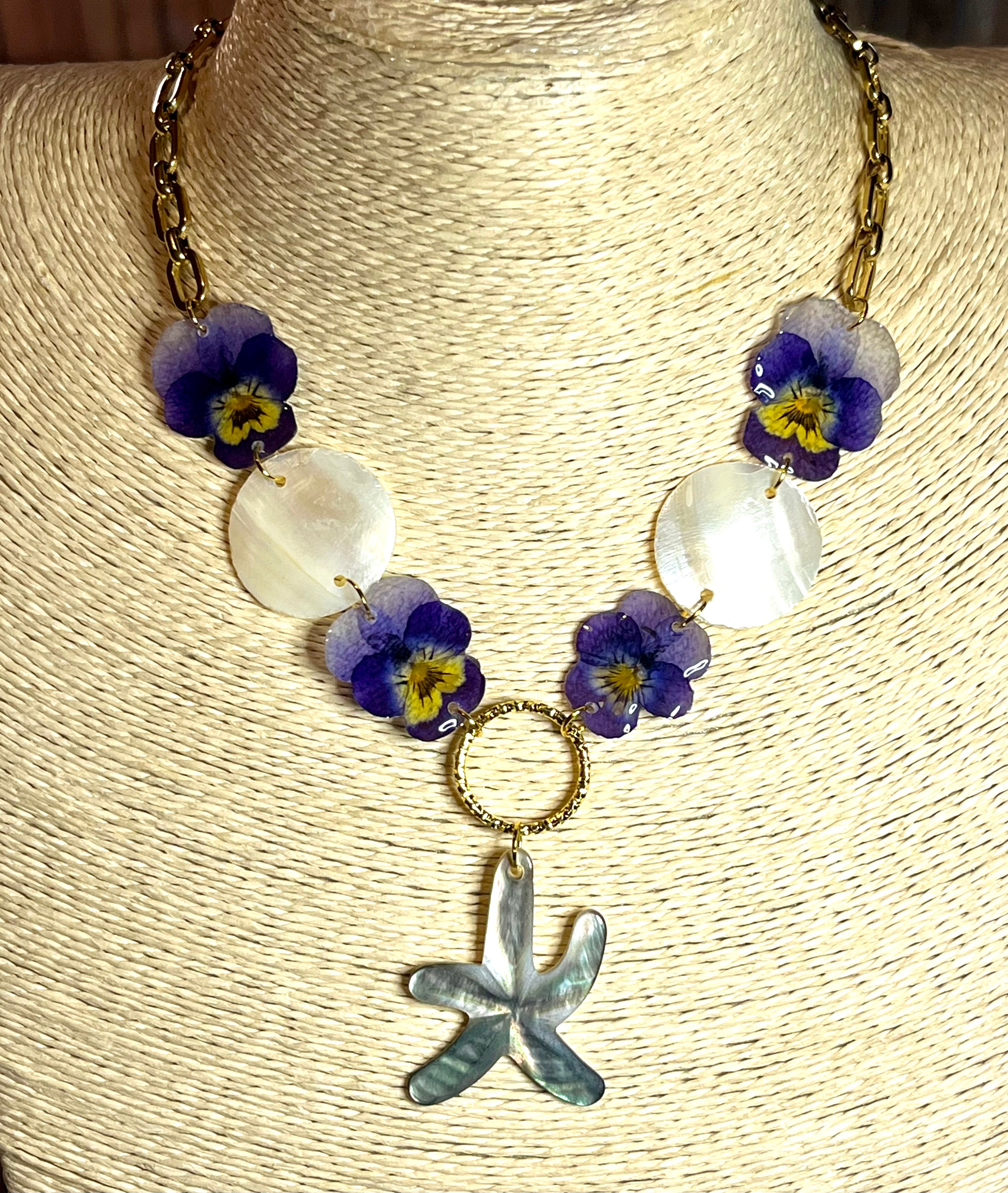 Collier Étoile Marine Florale