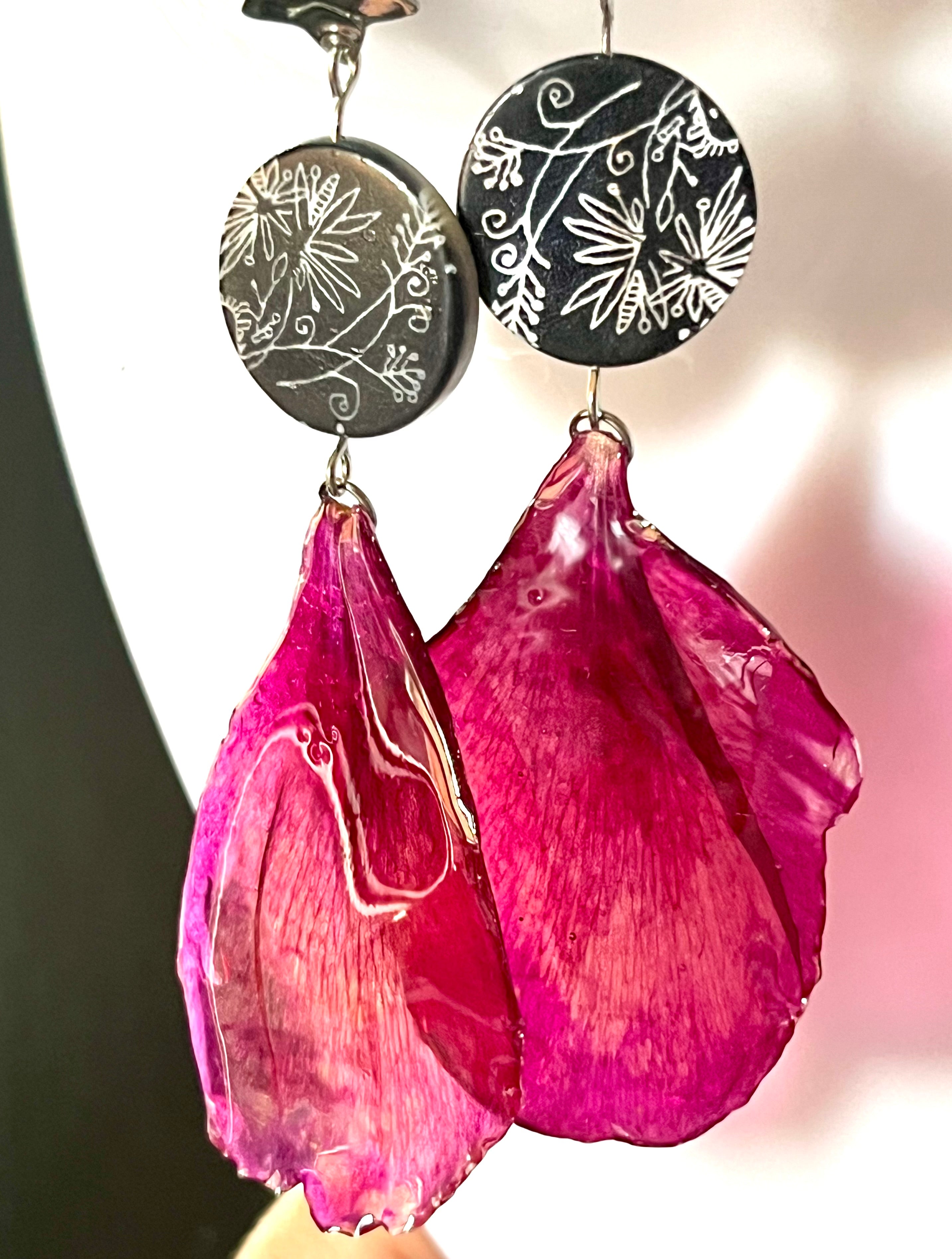 Boucles d’oreilles Éclat de Camélia