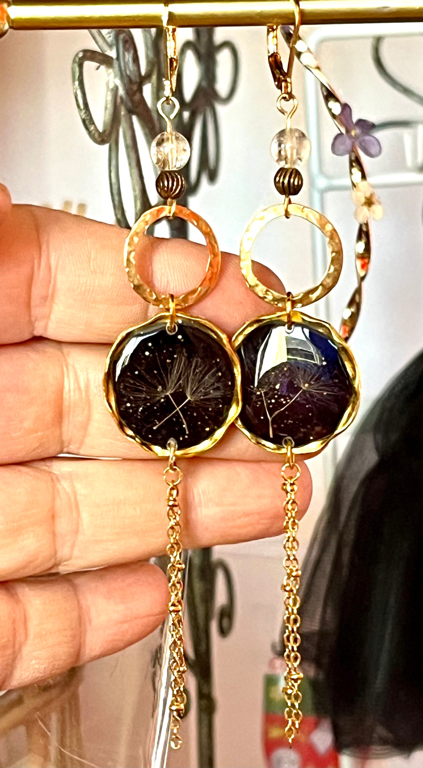 Boucles d’oreilles « Éclat de Pissenlit