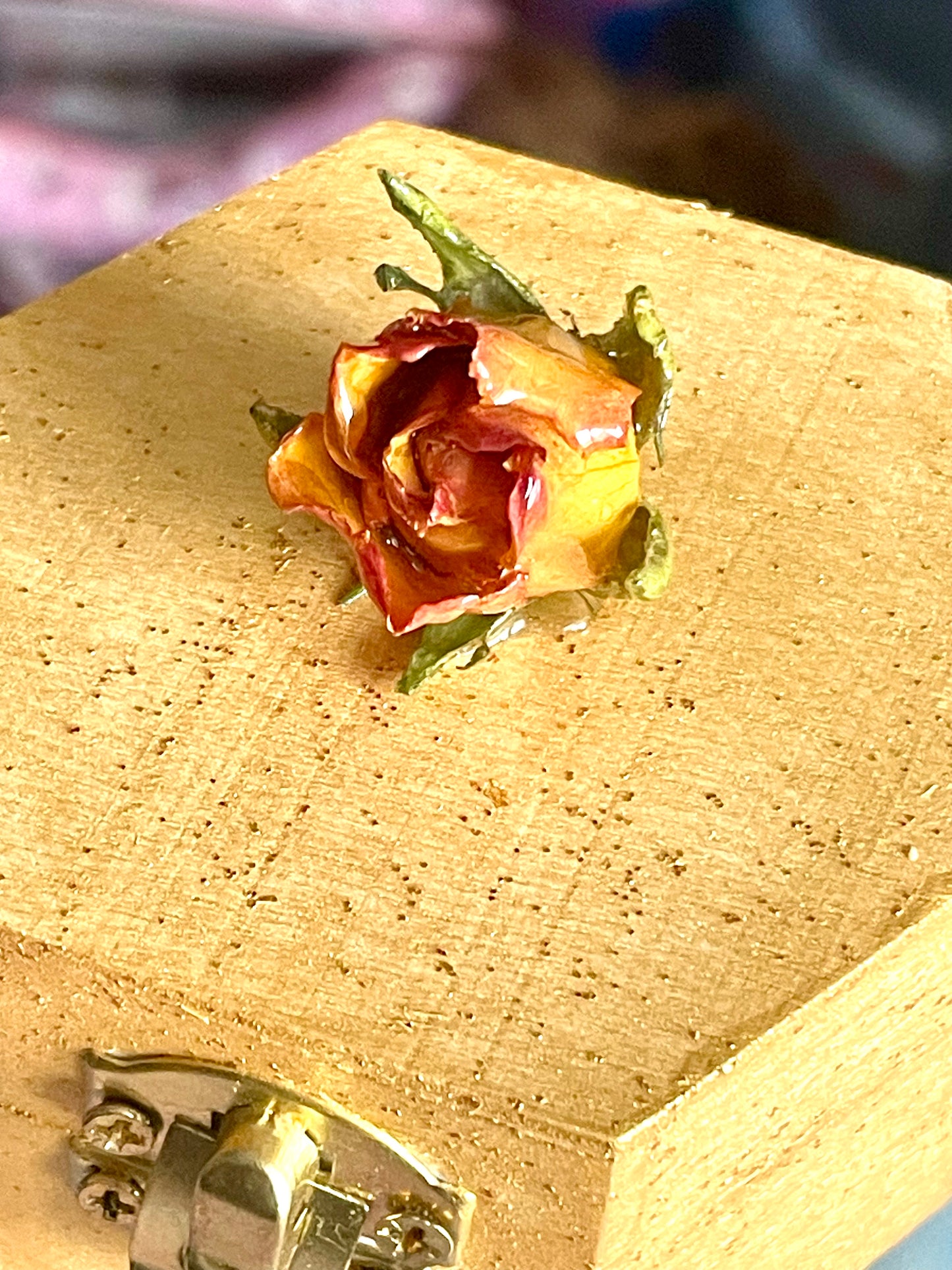 Boîte à bijoux Bouton de Rose