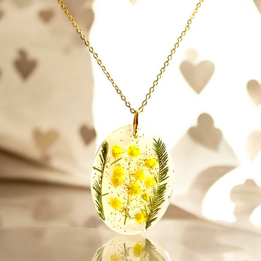 Pendentif Oval Mimosa