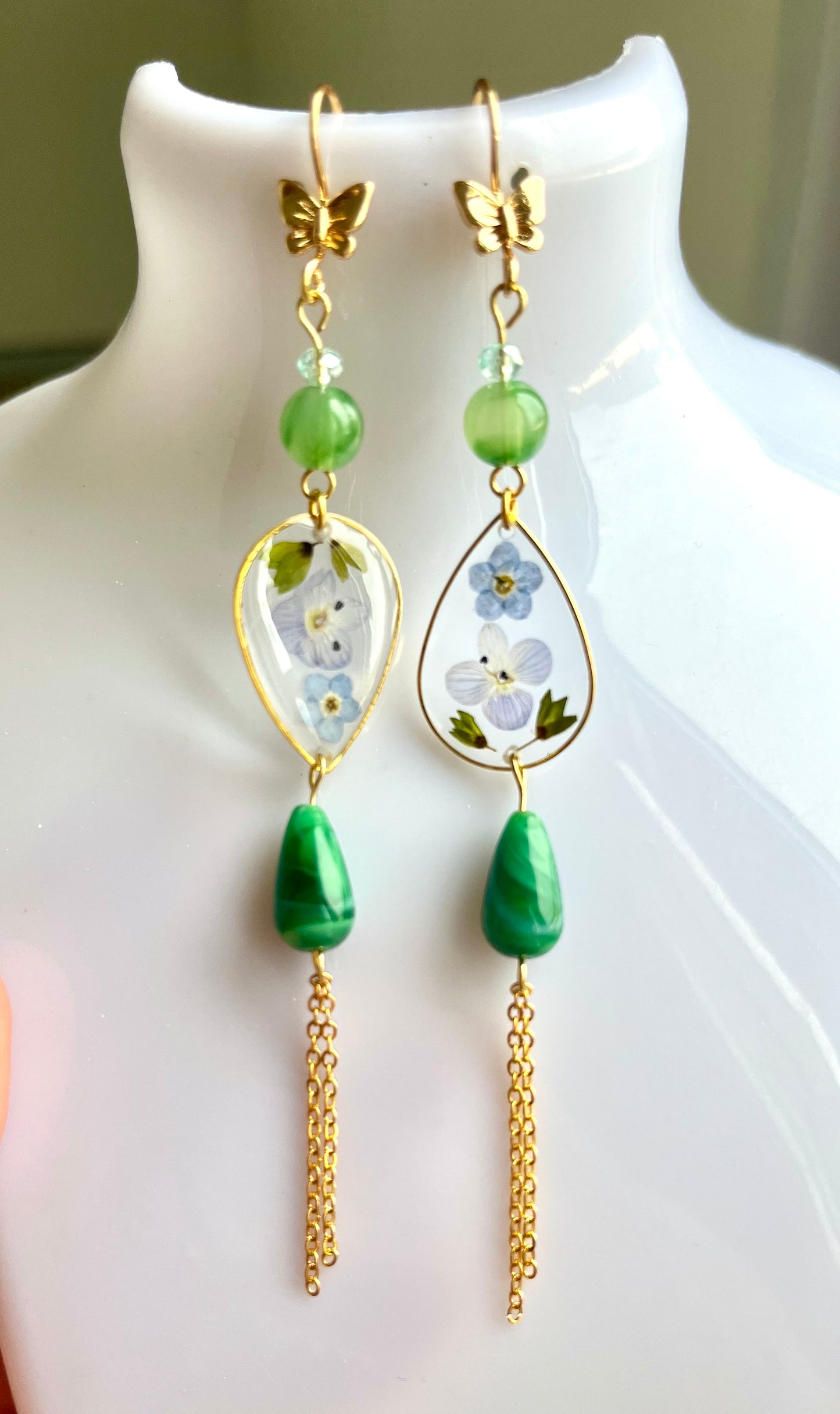 Boucles d’oreilles « Papillon des Fleurs »