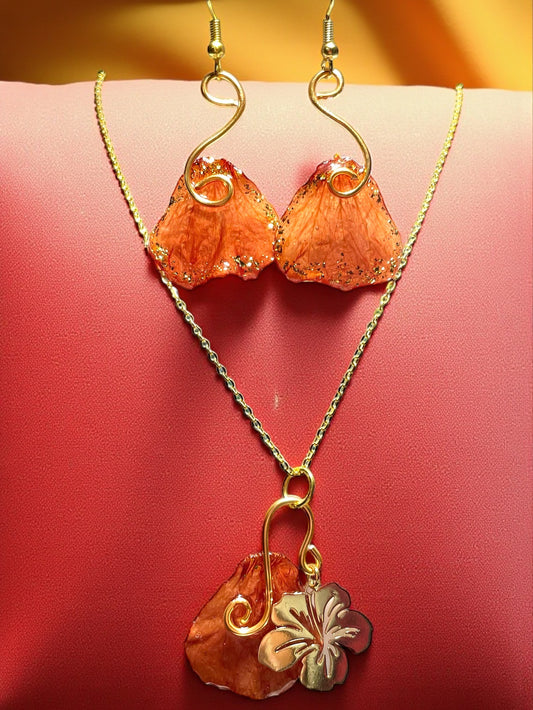 Parure Pétales de Capucine Fantasia