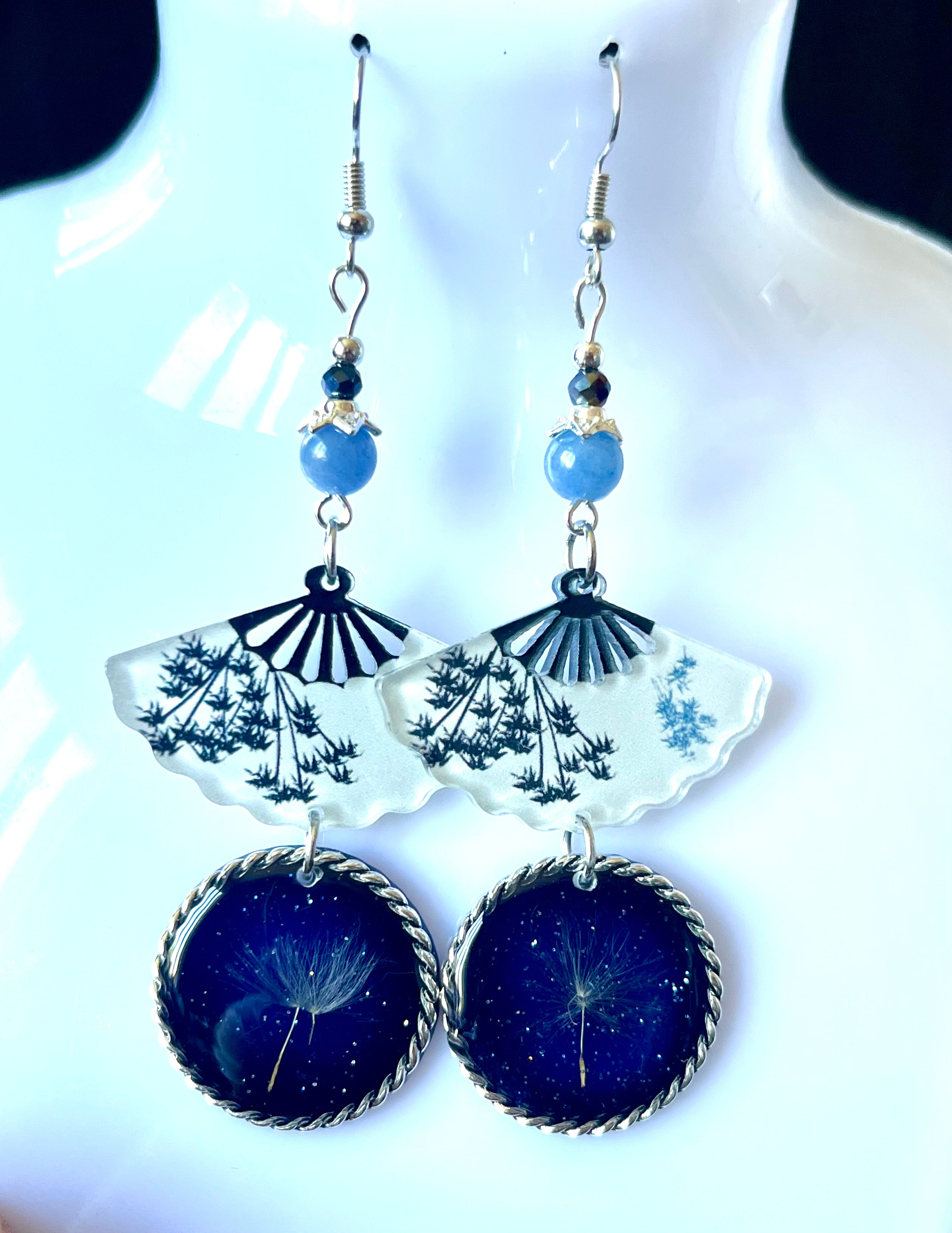 "Celestial Fan" Earrings