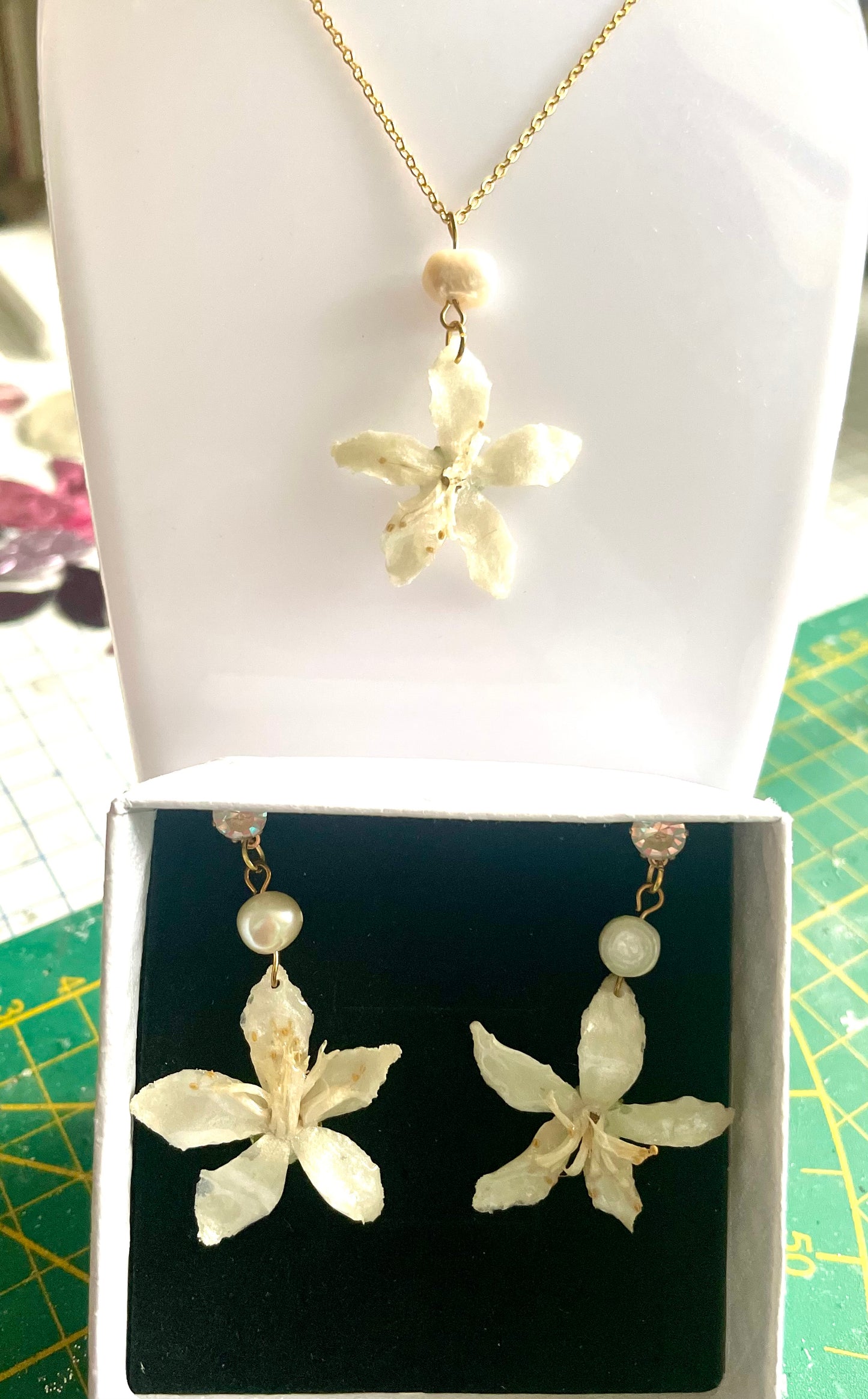 Parure bijoux Seringat & perles