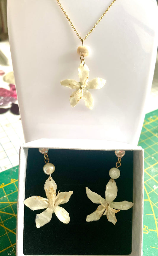 Parure bijoux Seringat & perles