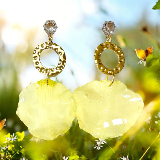 Boucles d’oreilles Pétales de Narcisse